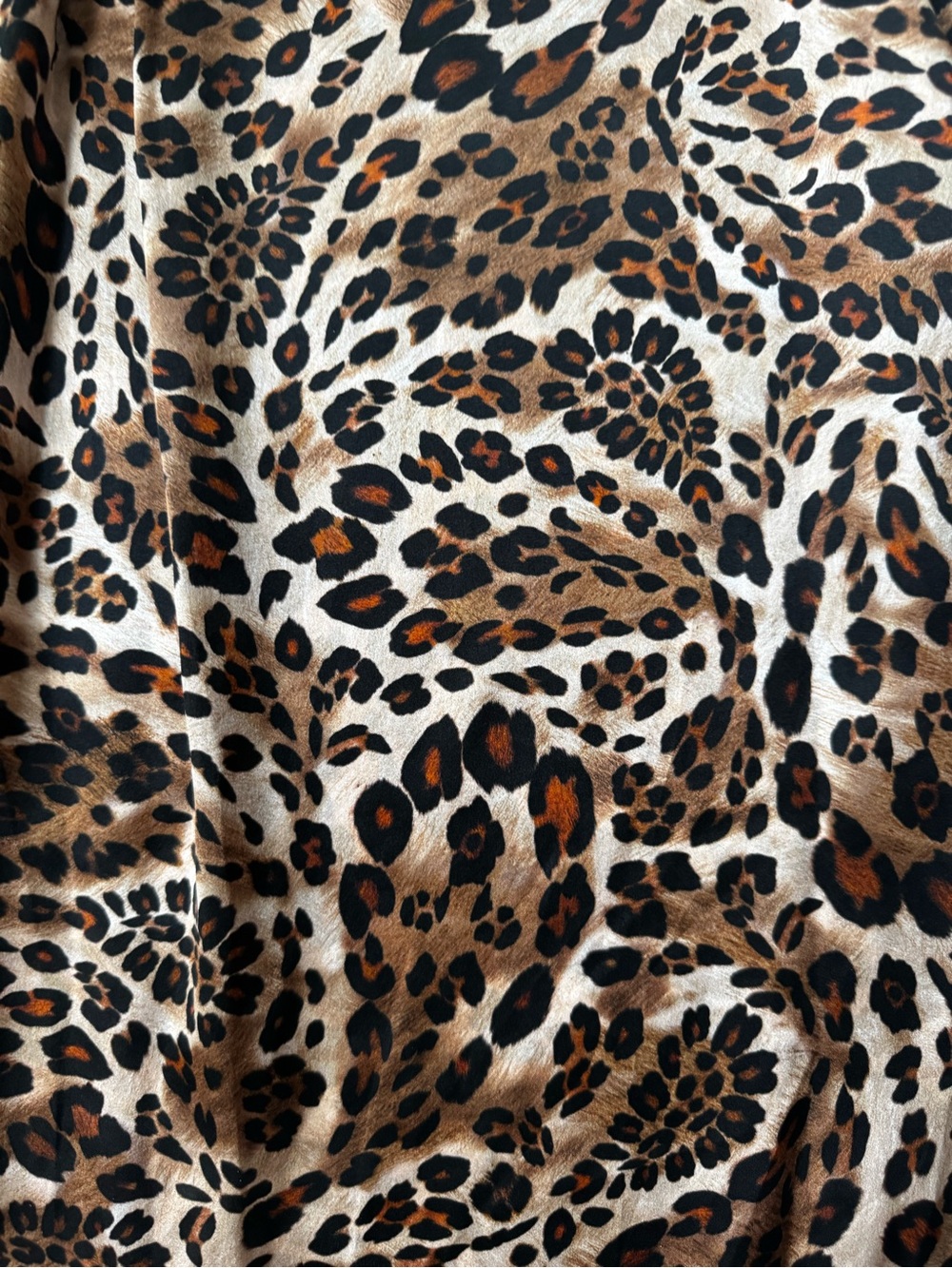 L’Agence Tyler Silk Leopard Print Long-Sleeve Blouse - Brown size M - Picture 11 of 12